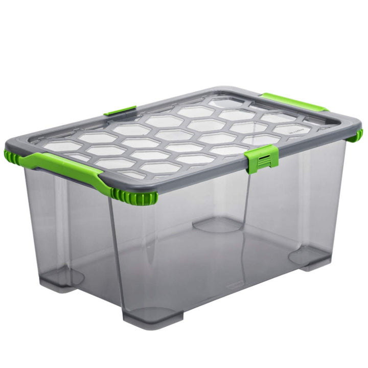 Rotho Evo Total Protection Aufbewahrungsbox 44l mit Deckel, Kunststoff 44l 1 Stück, 44l 1 Stück