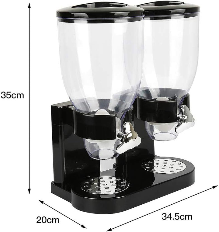 MOMM Doppelter Müsli-Spender, Duo Müsli-Spender, Müsli-Spender - Cornflakes Dispenser - Müsli-Behält