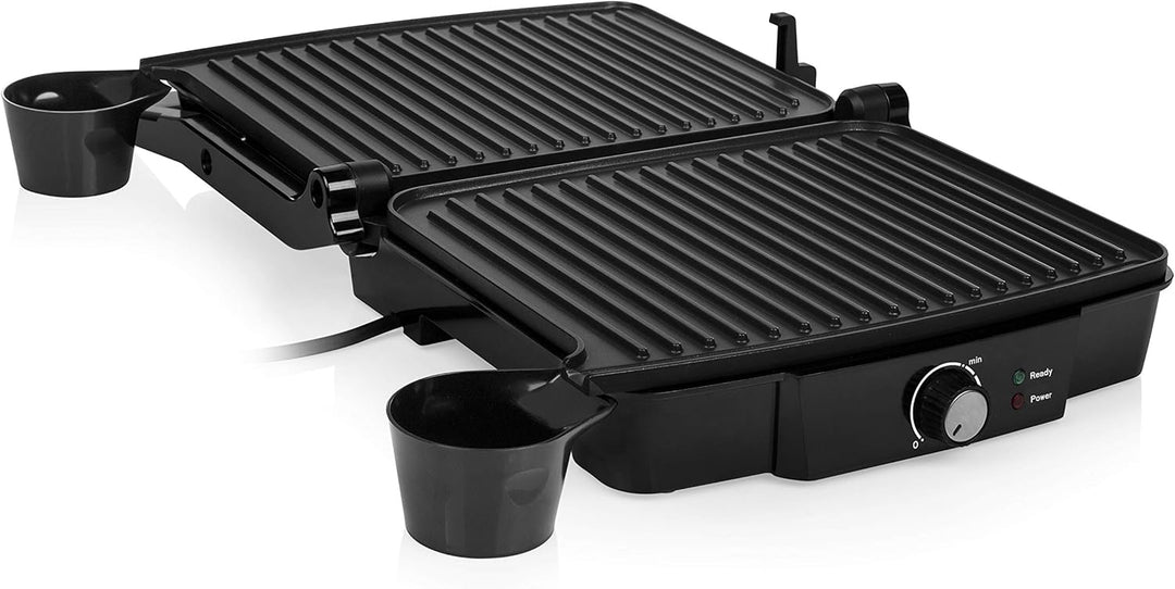 Tristar Kontaktgrill mit 180° Öffnung und Einer Bratfläche von 29 x 23,5 cm/auch als Tischgrill nutz
