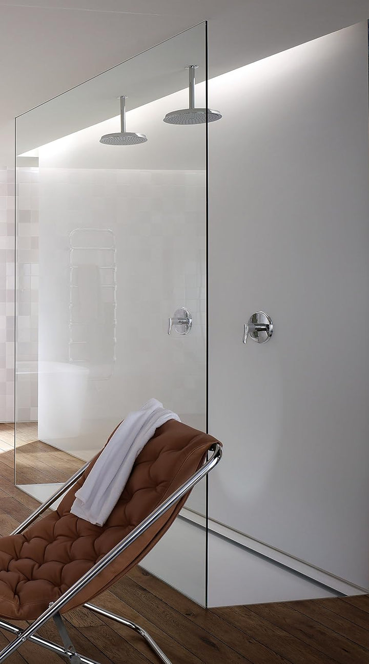 hansgrohe Raindance Classic 240 Air Duschkopf, Kopfbrause für Deckenmontage, Chrom Wandanschluss Chr