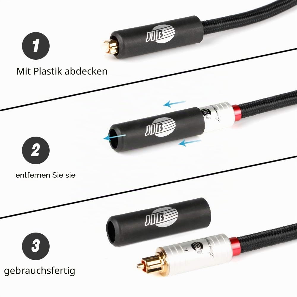 BOAACOUSTIC JIB Audio &amp; HiFi Optical Audio Cable Optisches Audiokabel High end Toslink Kabel Audioph