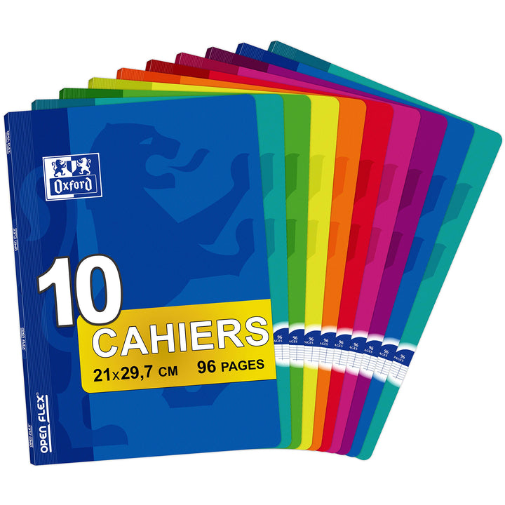 Oxford Cahier OpenFlex 96 pages - 21 x 29,7 cm, 10 Stück, 21 x 29,7 cm