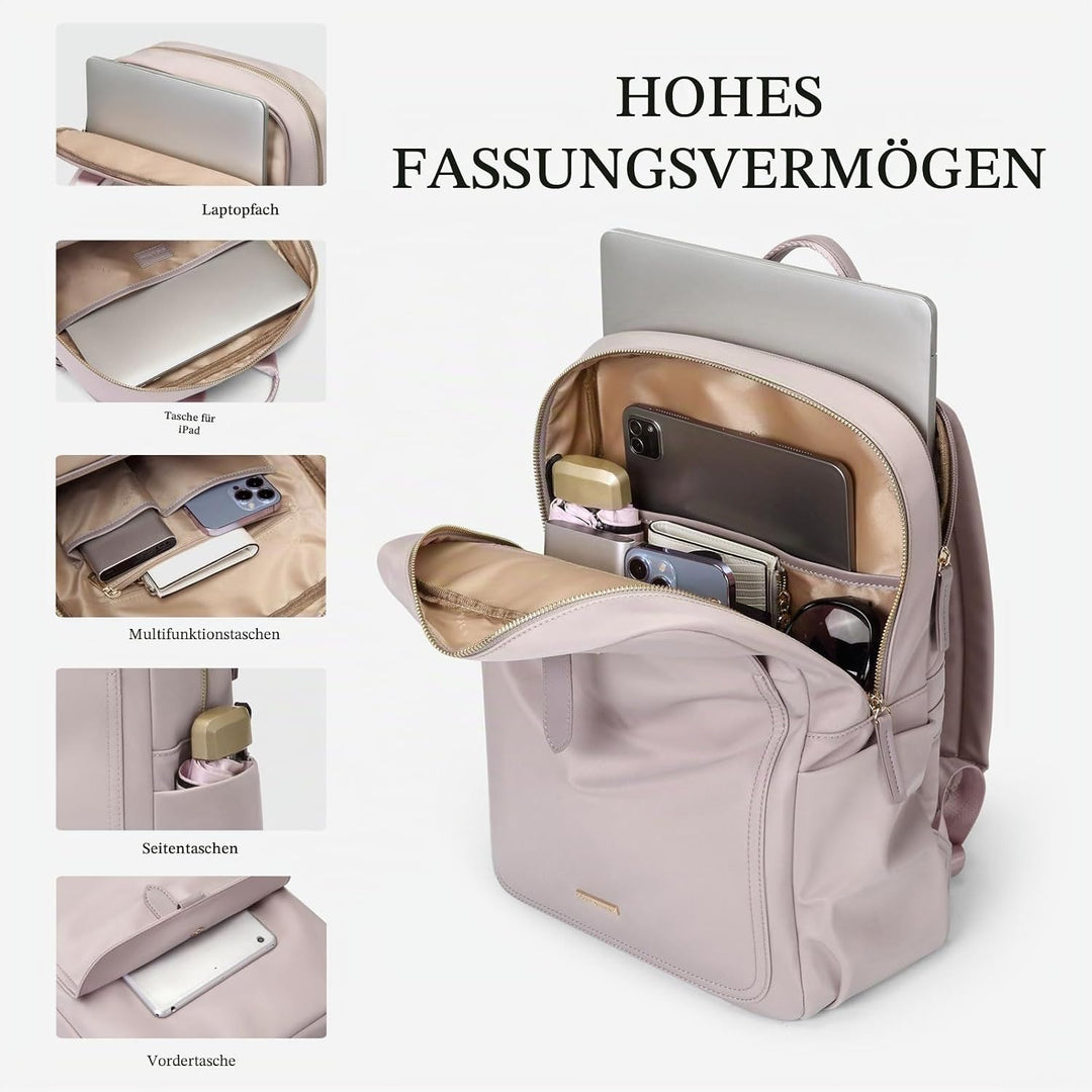 GOLF SUPAGS Laptop Rucksack Damen Elegant 14 Zoll Schulrucksack Herren Tagesrucksack Wasserdicht Sch