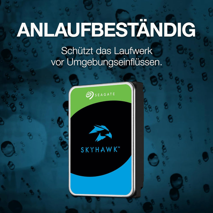 Seagate SkyHawk 2TB interne Festplatte HDD, Videoaufnahme bis zu 64 Kameras, 3.5 Zoll, 64 MB Cache,
