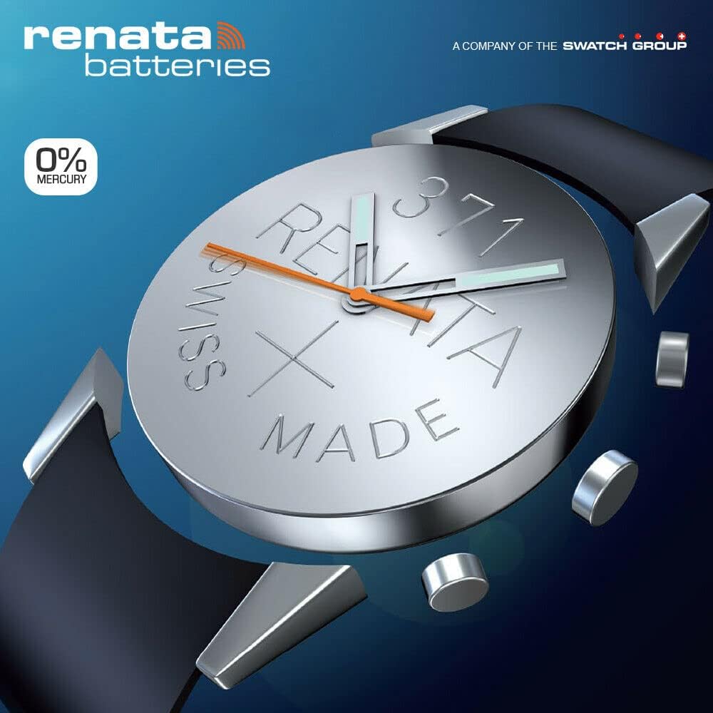 Renata 364 SR621SW Knopfzellen 10 Stück x 100 = 100 Silber 1,55 V Made in Swiss 100 Batteries, 100 B