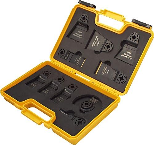 Herkules M1100 - Handwerkerqualität -Sägeblätter-Sortiment für Multi Schleifer im Kunststoffkoffer,