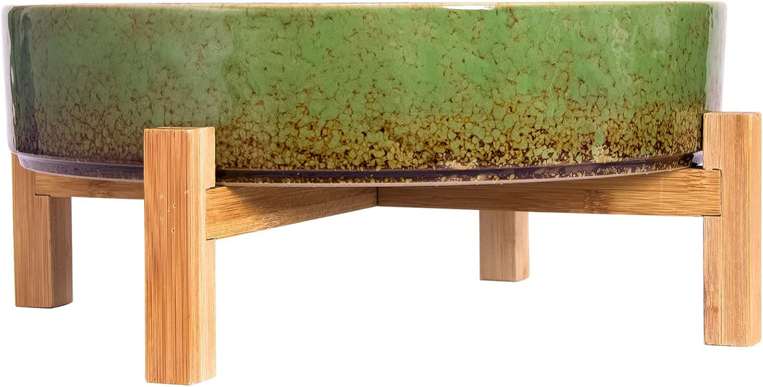 ARTKETTY SukkulentenPflanzgefässe – 29,5 cm grosse SukkulentenTöpfe mit Drainage, KeramikBonsaiTöpfe