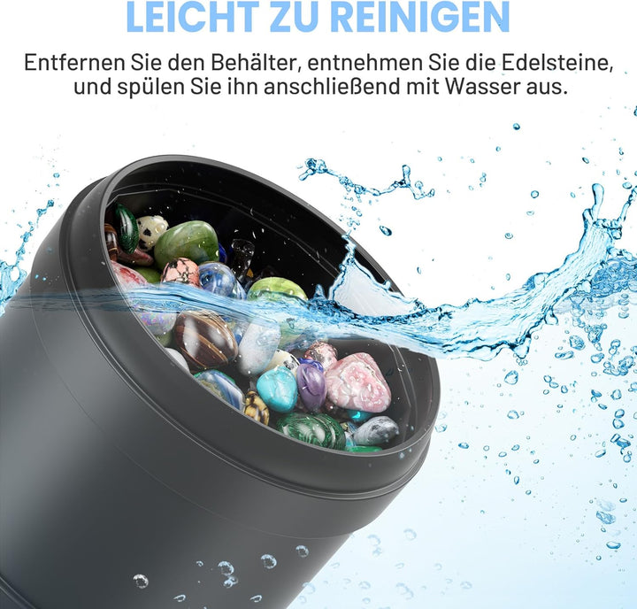 Professionelle Rock Tumbler Maschine, Steinpoliermaschinen-Set für Kinder, Erwachsene und Steinsamml