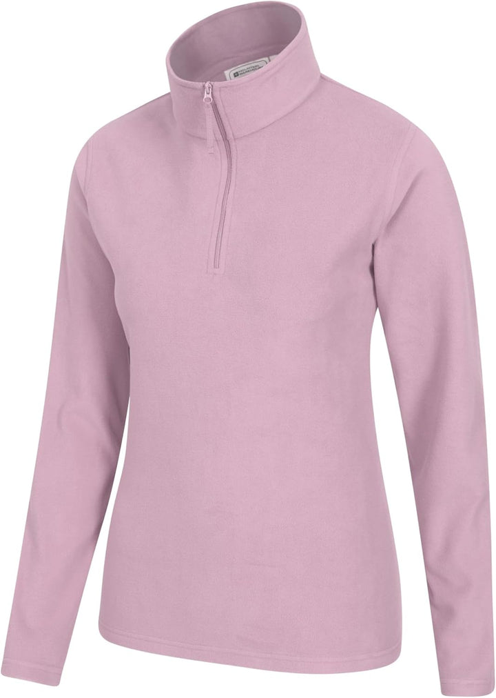 Mountain Warehouse Camber Womens Fleece - Lightweight Ladies Casual Sweater Top, Breathable, Zip Nec