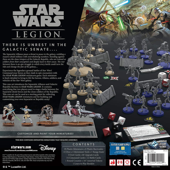 Fantasy Flight Games Atomic Mass Games, Star Wars Legion: Clone Wars Core Set, Unit Expansion, Minia