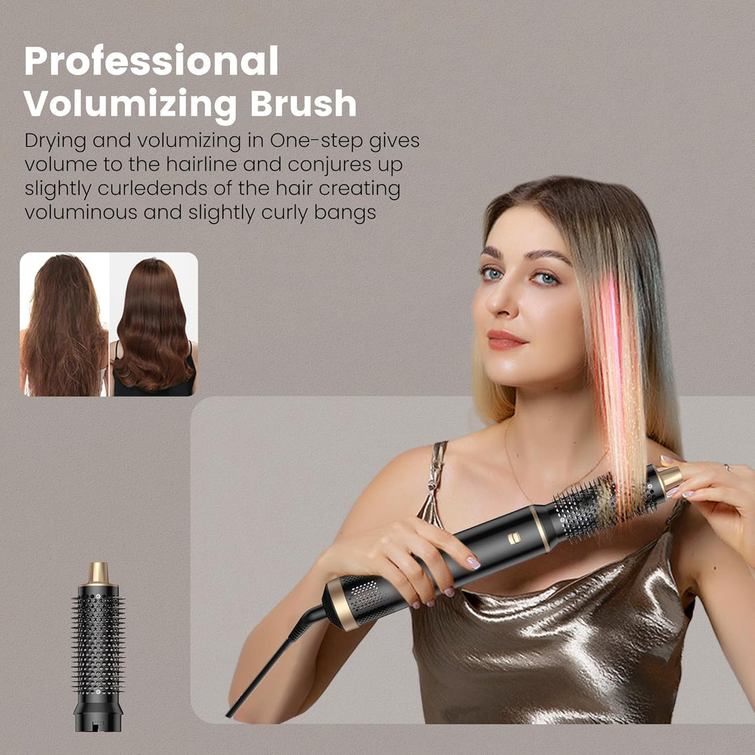 Hair Styler Set 5 in 1 hairstyler 5 in 1 mit Rundbürstenföhn, Warmluftbürste, Föhnbürste, Haartrockn