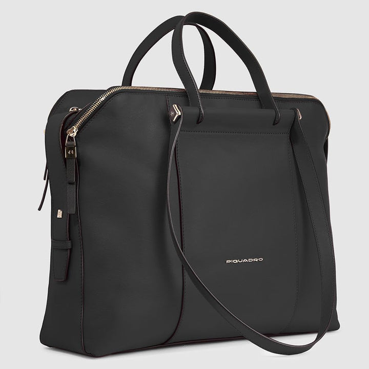 Piquadro Circle Schulranzen, 40 cm, Schwarz (Nero)
