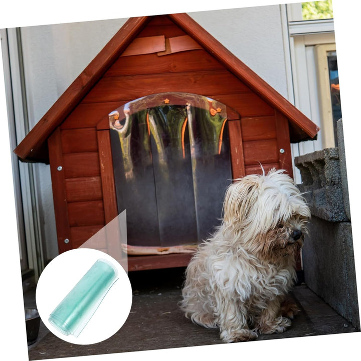 Cabilock Transparente Hundeklappe Ersatzflügel Zuschneidbare Vinyl Streifen für Hundehütte Sichere H