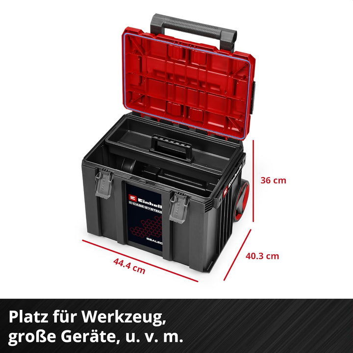 Original Einhell E-Case L SEALED (E-Case-System, max. 120 kg, staubdicht + strahlwassergeschützt, Tr