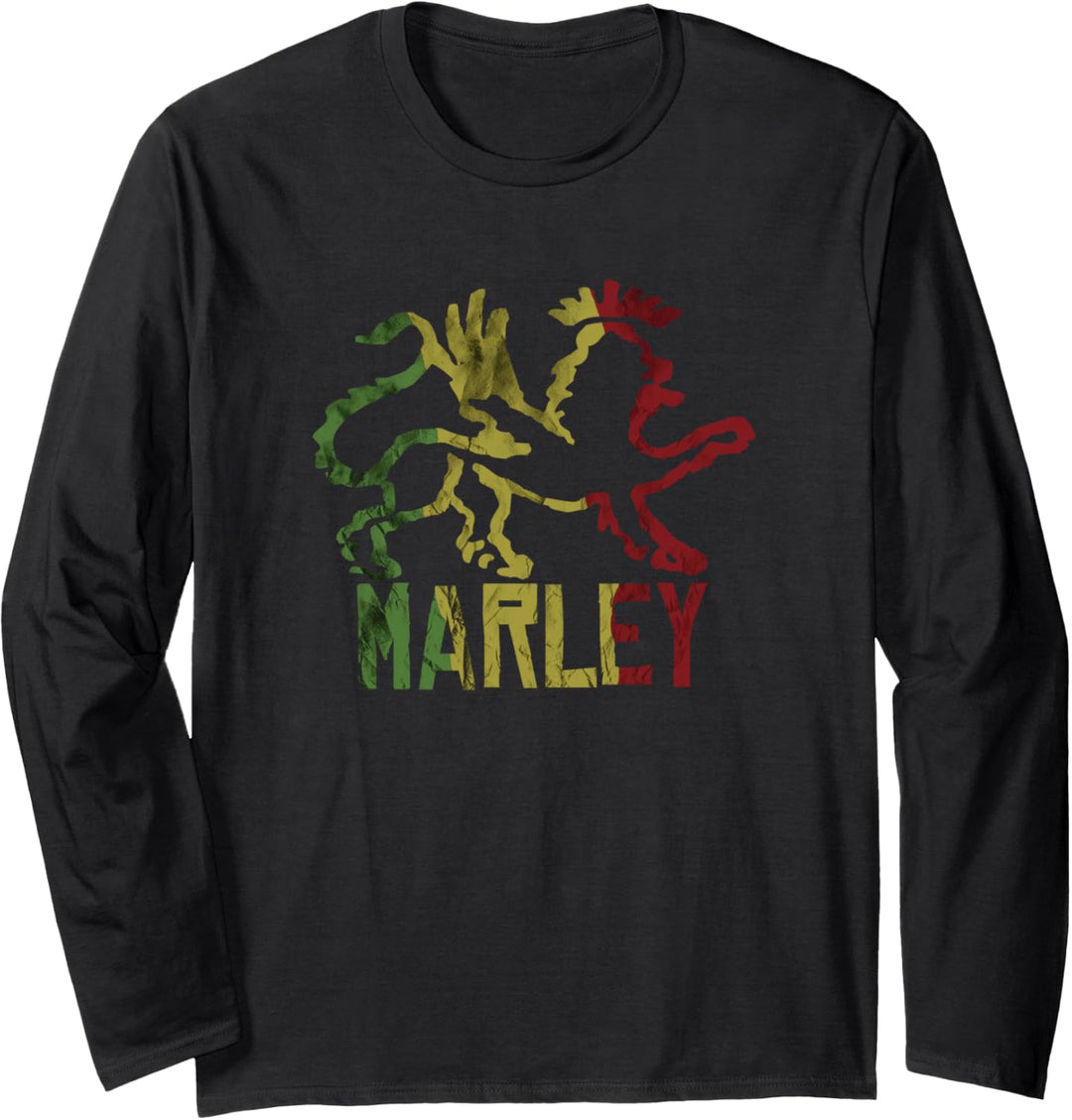 Ziggy Marley - Tuff Gong Official Merchandise - Rasta Lion Langarmshirt