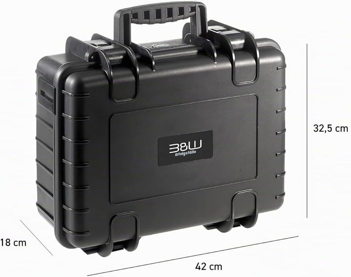 B&amp;W International GmbH Transportkoffer Outdoor - Typ 4000 - Schwarz - Wasserdicht nach IP67 Zertifiz