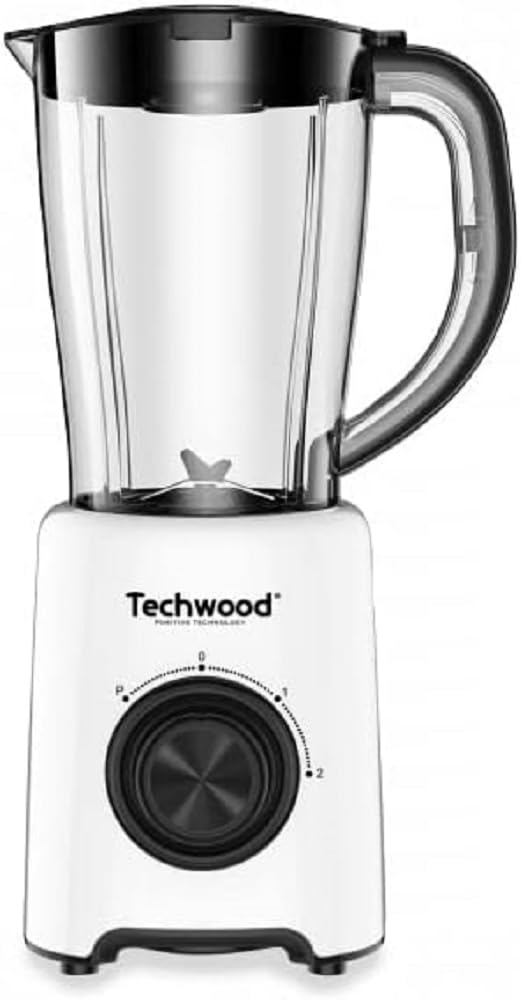 Techwood TBL-771 Standmixer, 2 Geschwindigkeitsstufen, 500 W, 1,5 l, Weiss Von Ceruse