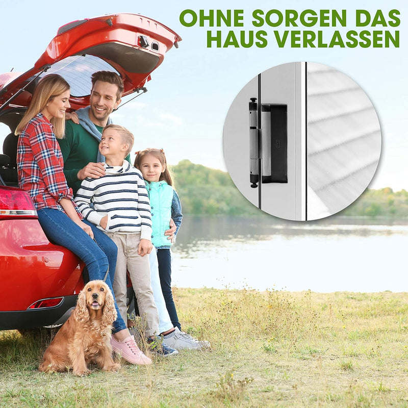 Cal Doublex XL - Fenstersicherung gegen Einbruch, auch für Balkontür, Terassentür Einbruchschutz, Fa