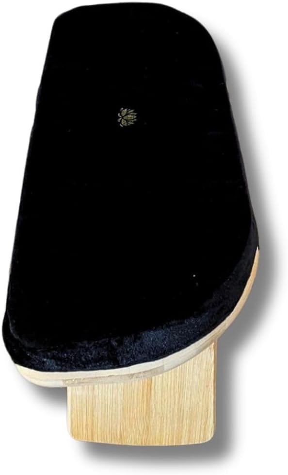 Meditationsbank, faltbar, Schwarz, Lotus, mit Kissen und Tasche