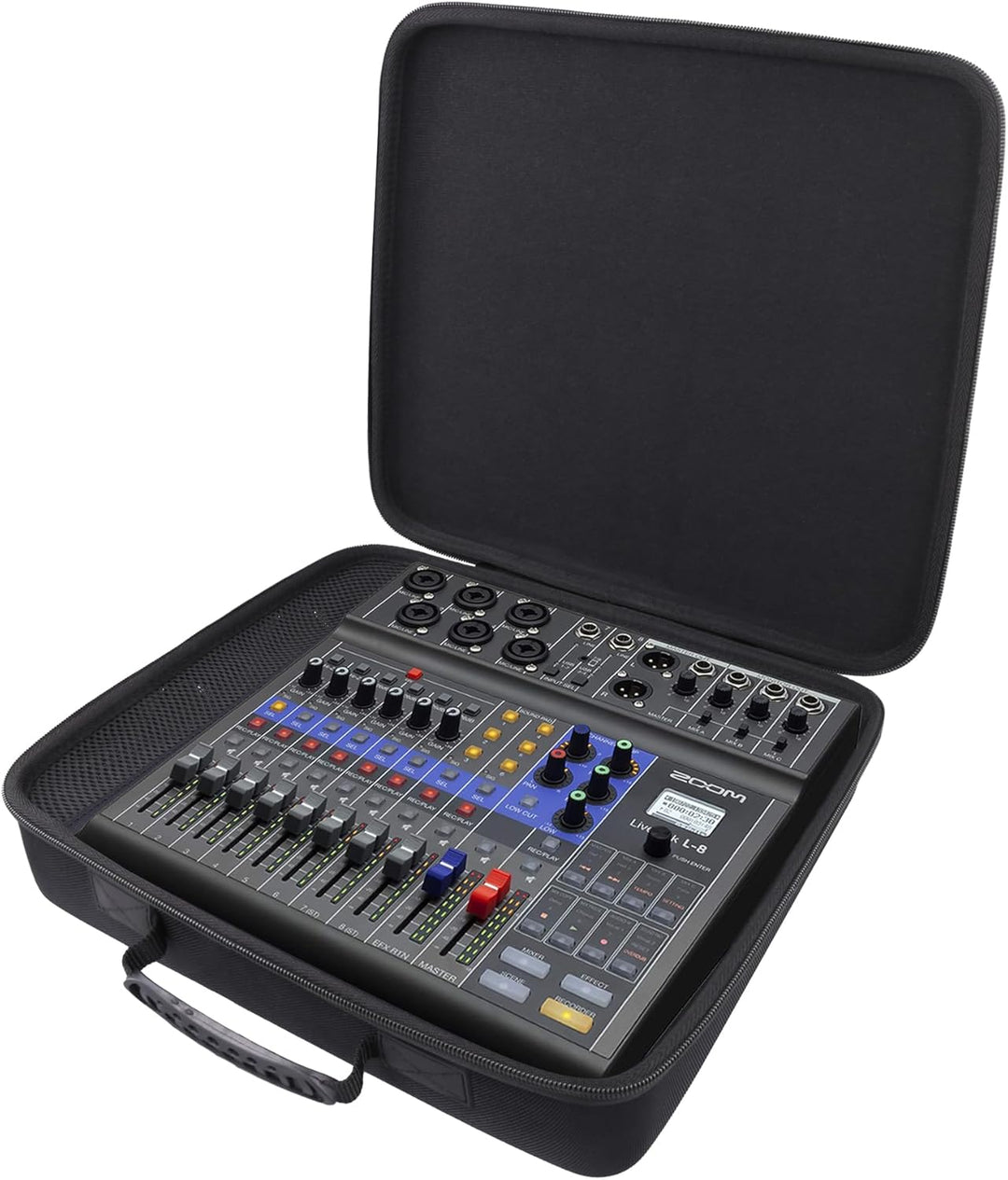 co2CREA Hart Reise Schutz Hülle Etui Tasche für Zoom LiveTrak Podcast L-8 Digital Mixer/Recorder, Nu