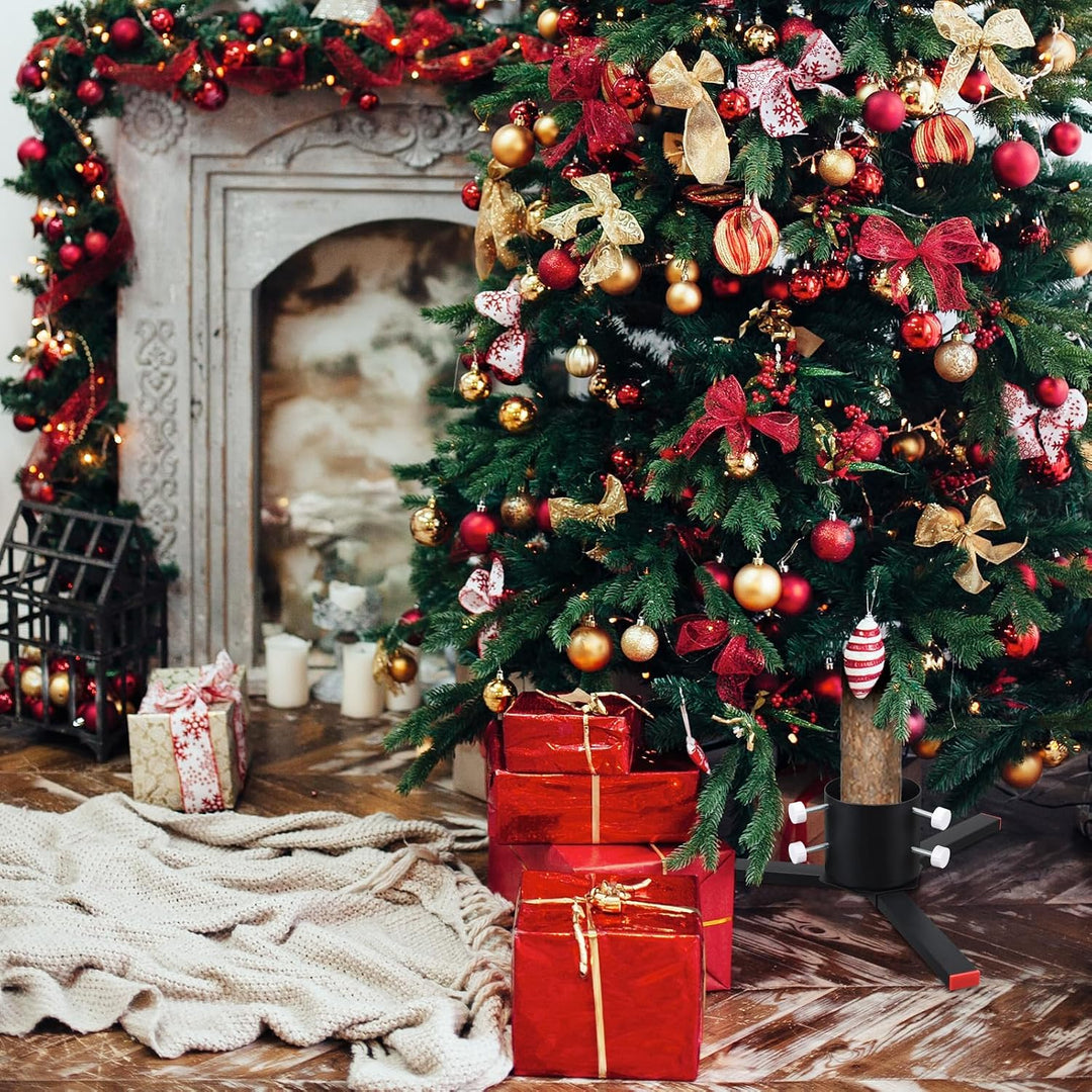 DAKEPOLE Weihnachtsbaumständer, Stabile Abnehmbare Weihnachtsbaumständer Baumhalter für Lebenige Wei