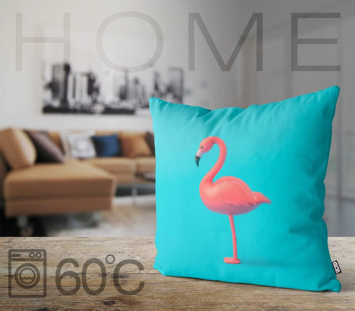 VOID Flamingo Türkis Kissenbezug Kissenhülle Sofakissen Kissen Deko Outdoor-Kissen Dekokissen, Kisse
