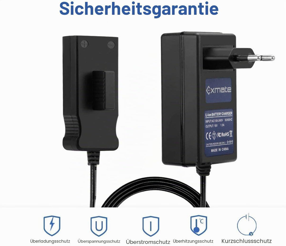 Exmate 18V Ladegerät für Gardena 8834-20 18V NI-MH/NI-Cd Akkus (Nicht für Lithium Akkus)