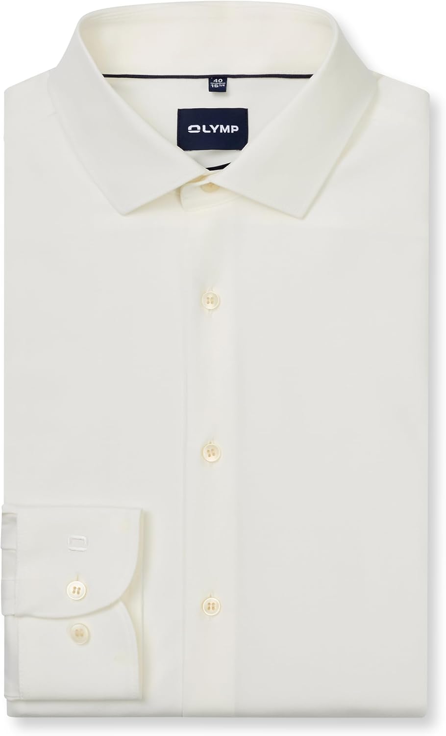 OLYMP Herren Businesshemd Langarm Level Five 24/Seven,Twill,Body fit,Modern Kent 38 Hellbeige 20, 38