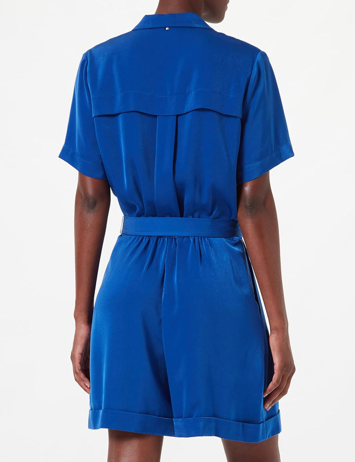 BOSS Damen C_danura Dress 36 Open Blue, 36 Open Blue