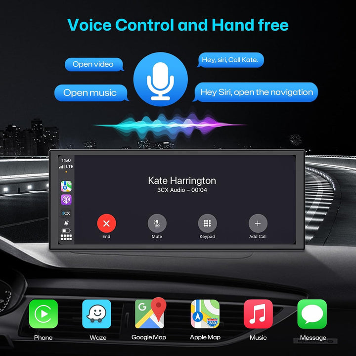 INNOVV 10,3-Zoll-Carplay-Bildschirm für Autos, 1920 * 720 IPS-Touchscreen-Autoradio mit GPS-Navigati