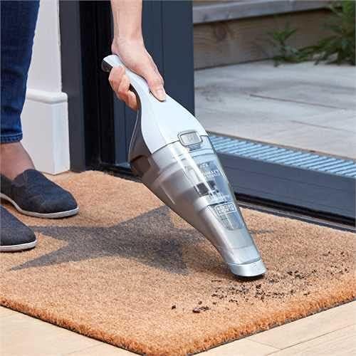BLACK+DECKER Handstaubsauger Akku 7,2V Dustbuster (Handsauger beutellos + kabellos, breite Saugöffnu
