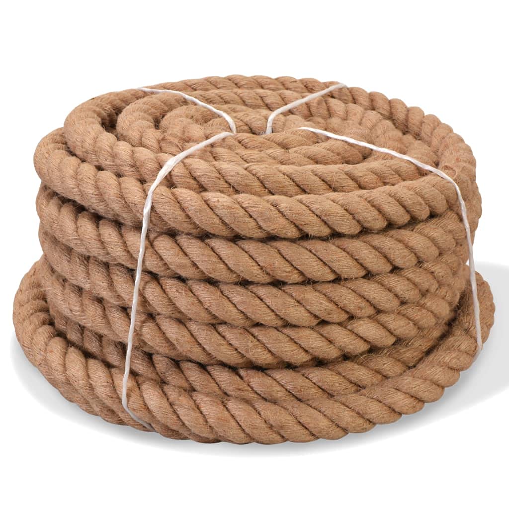 vidaXL Seil 100% Jute 30 mm 50 m 30 mm x 50 m, 30 mm x 50 m
