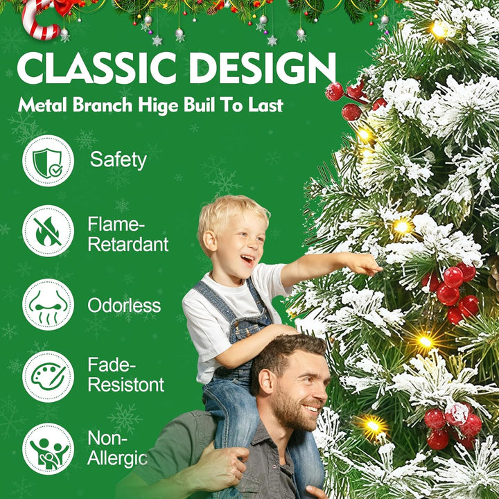 Mini Weihnachtsbäume,Weihnachtsbaum künstlich mit Weihnachtsdeko und Led Lichterkette mit Beleuchtun