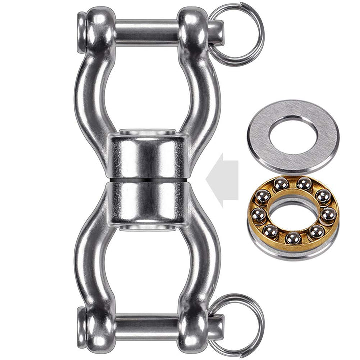 SELEWARE Schaukelhaken Schwerlast Hängesessel Outdoor - Silent Bearing Drehhaken Boxsack Halterung D
