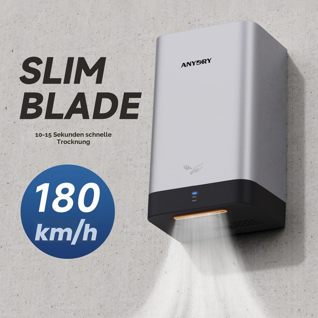 anydry AD2822 Hochgeschwindigkeits-Händetrockner Automatischer elektrischer Händetrockner Kommerziel