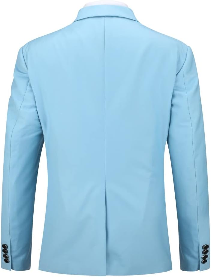 Allthemen Sakko Herren Slim Fit Sportlich Anzugjacke mit Fliege Zwei Knöpfe Herren Blazer für Busine