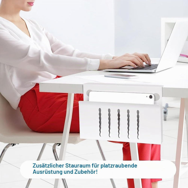 berjalan Schreibtisch-Seitenaufbewahrung, Hängende Schreibtischaufbewahrung, Laptop-Ständer Aus Stah