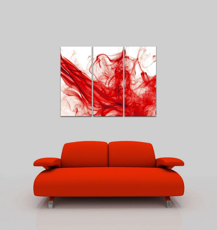 Bilderdepot24 Bild auf Leinwand | Rauch Abstrakt in 120x80 cm mehrteilig als Wandbild XXL | Wand-dek