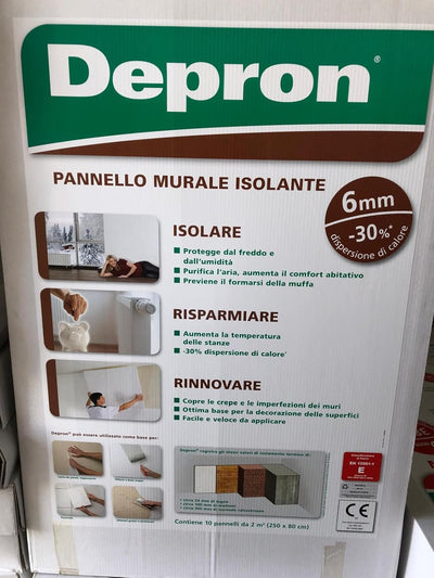 Depron, Isolierpaneel, 80 x 125 cm, Stärke: 6 mm, Packung mit 20
