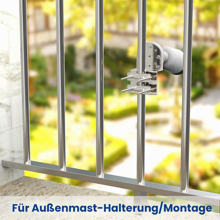 Bingfu Antennenmast-Montagehalterungen an der Wand, Mastklemme, rostfreies Hardware-Zubehör, Halteru
