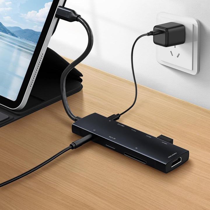 USB C HUB für iPad Pro 9-in-1 Adapter für iPad Pro M4 M2 M1 13 12.9 11 Zoll für iPad Air mit 4K HDMI