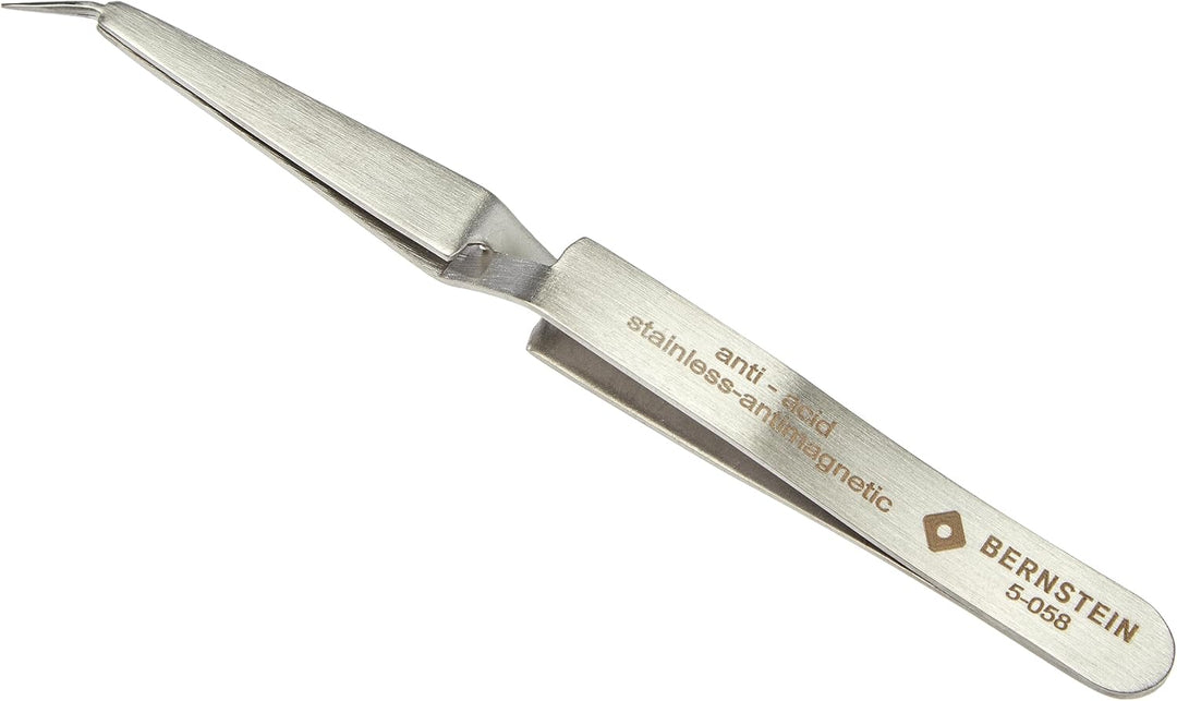 Bernstein Kreuzpinzette 120 mm Form 53c Edelstahl, selbsthaltend | Rostfrei, Antimagnetisch, Säurebe