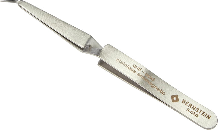 Bernstein Kreuzpinzette 120 mm Form 53c Edelstahl, selbsthaltend | Rostfrei, Antimagnetisch, Säurebe
