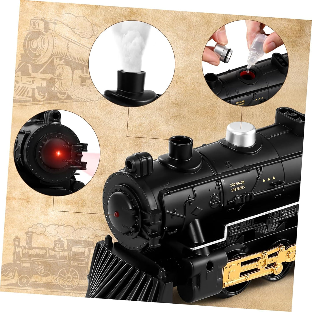 TOYANDONA Spielzeugeisenbahn-Set für Jungen Mädchen 4-7 Weihnachtszug Kinder Elektroeisenbahn-Set El