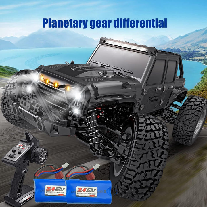 Gzsbaby Ferngesteuertes Auto 1/16 RC Car 4WD mit 40 km/h Hochgeschwindigkeits,2 Akku Lange Laufzeit,