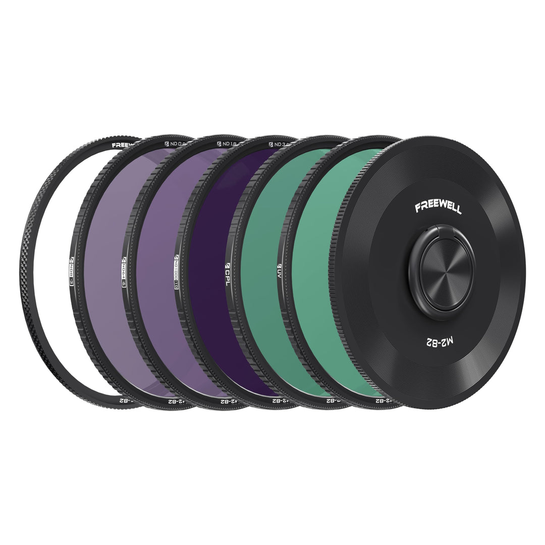 Freewell M2 Magnetic Quick Swap 5er-Pack 82mm ND8, ND64, ND1000, CPL & UV Filter 82MM 5 PACK, 82MM 5