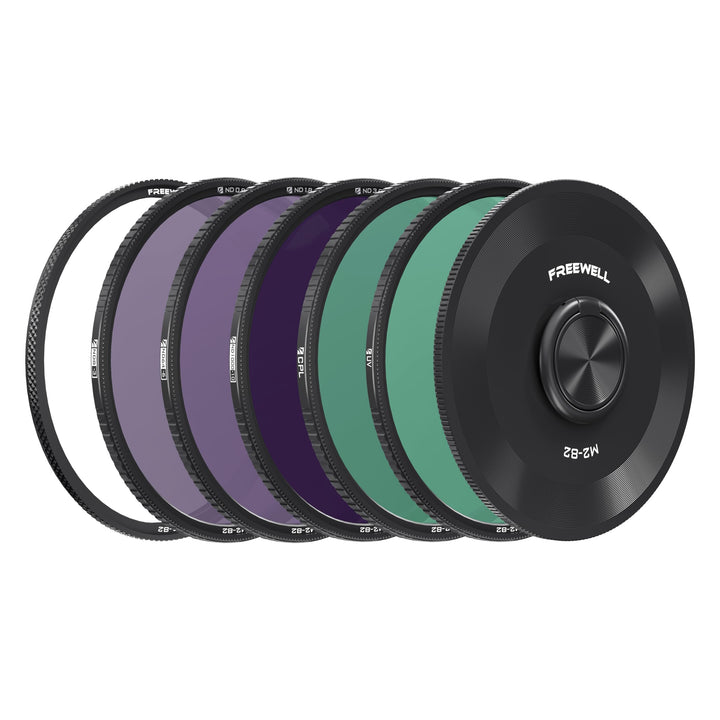Freewell M2 Magnetic Quick Swap 5er-Pack 82mm ND8, ND64, ND1000, CPL & UV Filter 82MM 5 PACK, 82MM 5