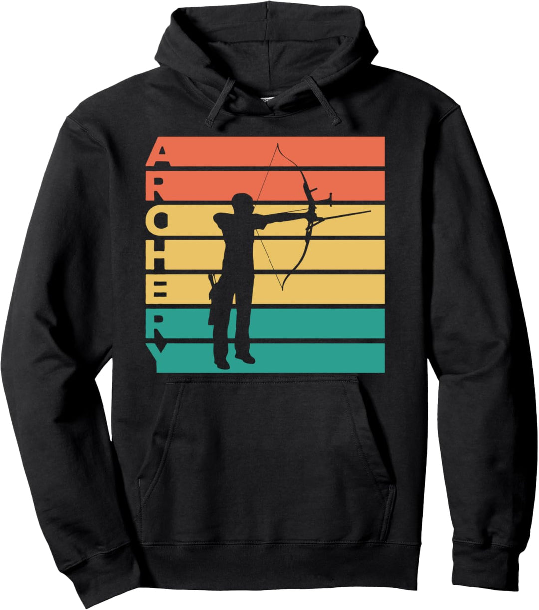 Retro Vintage Bogenschiessen Geschenk für Bogenschützen Pullover Hoodie