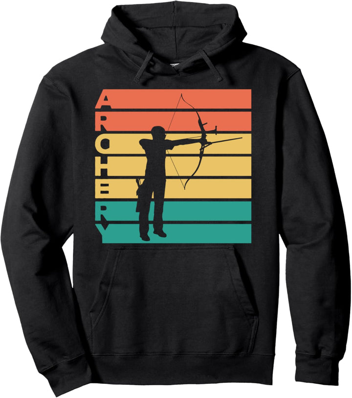 Retro Vintage Bogenschiessen Geschenk für Bogenschützen Pullover Hoodie