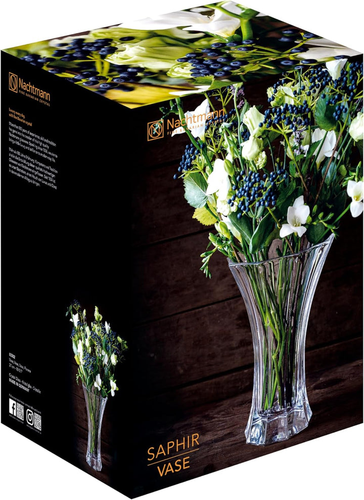 Nachtmann Vase, Glasvase, Kristallglas, 27 cm, Saphir, 0080500-0, 27 cm